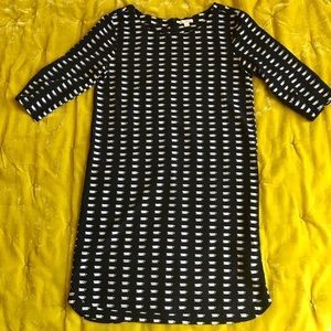 GAP Vicki 3/4 sleeve teacup/coffee cup shift dress